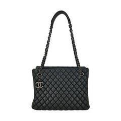 CHANEL Limited Edition Petite Shopper In Dark Charcoal .