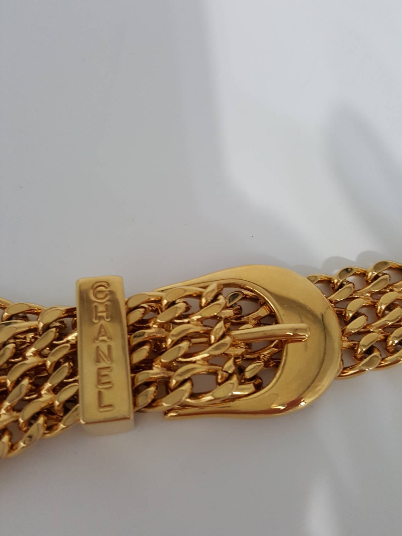 Brown Rare Chanel Woven Chain Belt/Necklace from 1997.