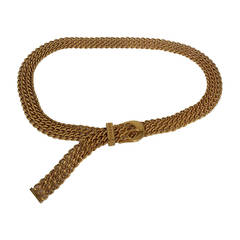 Rare Chanel Woven Chain Belt/Necklace from 1997.