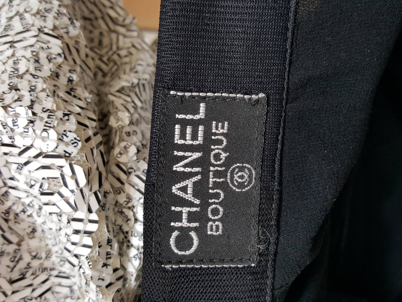 Women's CHANEL Black Woven Silk Dramatic Long Flowing Semi Sheer Skirt. For Sale