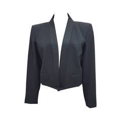 Vintage YSL Tuxedo Bolero Jacket From The Rive Gauche Collection.  Size 46