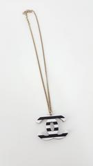 Chanel Reversible Lucite CC Iconic Necklace With Pale Gold Tone Chain  2006