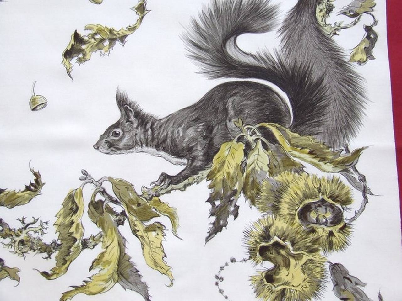 hermes squirrel scarf