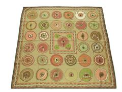 Authentic Hermes Silk Scarf Belles Du Mexique Green 90 cm