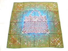 Authentique Echarpe en Soie Hermes MAGIC KELLY Rybaltchenko 90 cm