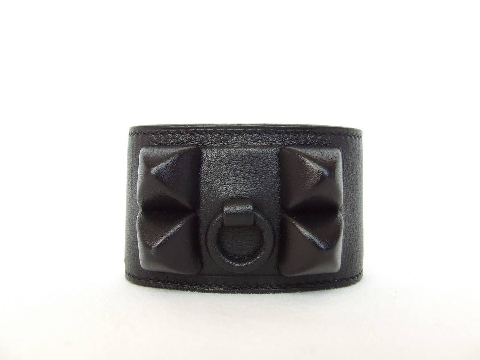 hermes all black bracelet