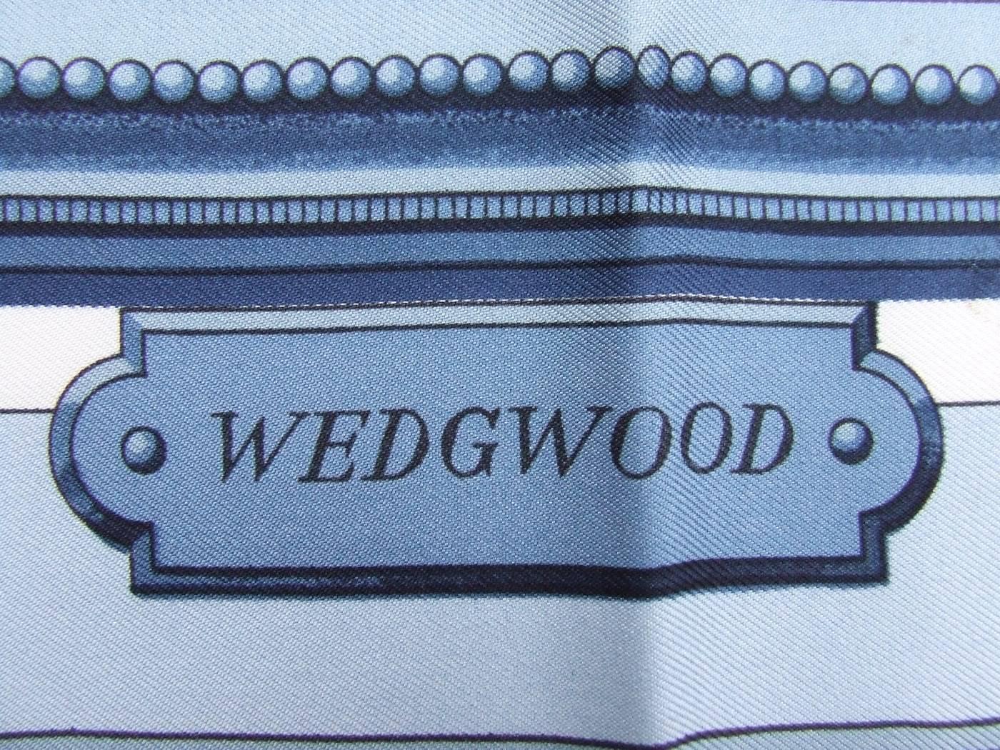 hermes wedgwood scarf