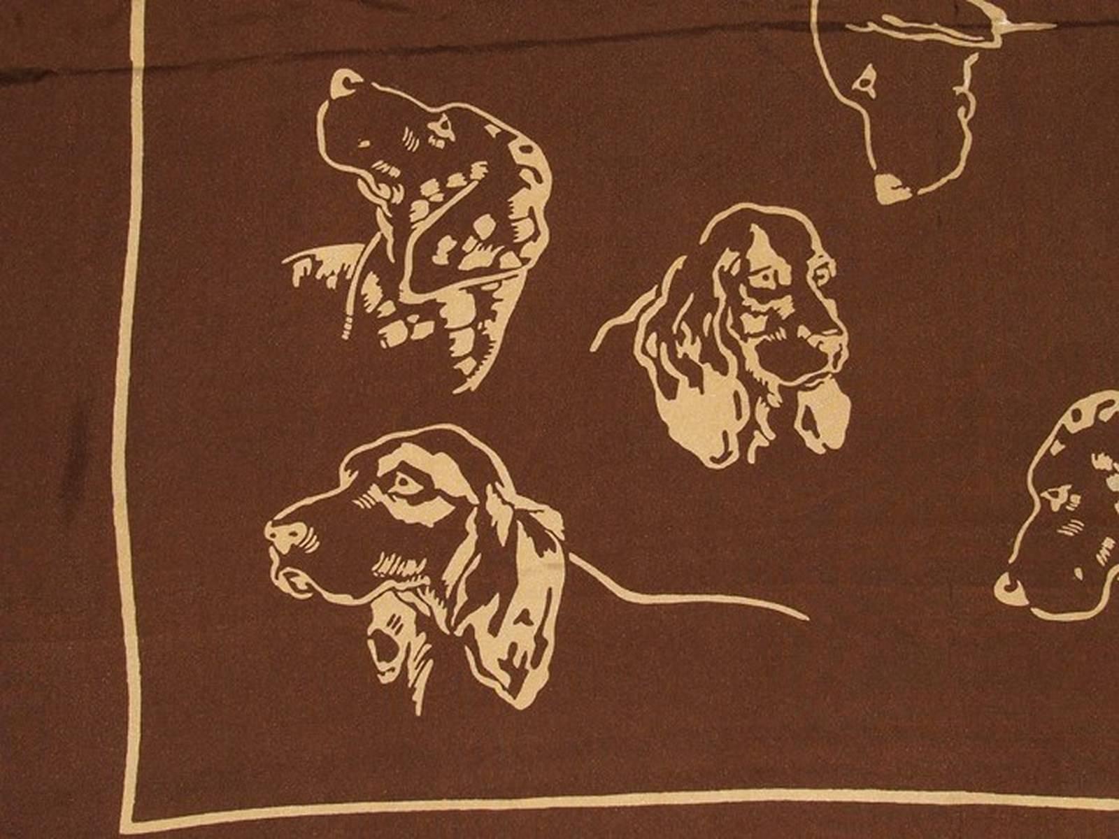 Hermès Silk Scarf Tetes de Chien Cockers Jacques Nam 1938 1A GRAIL 1