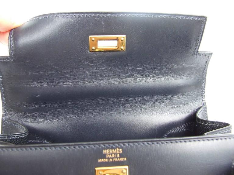 hermes kelly bag navy blue