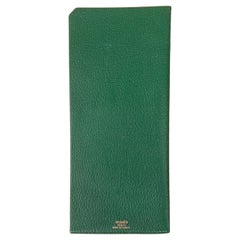 Hermès Bill Pocket in Green Leather
