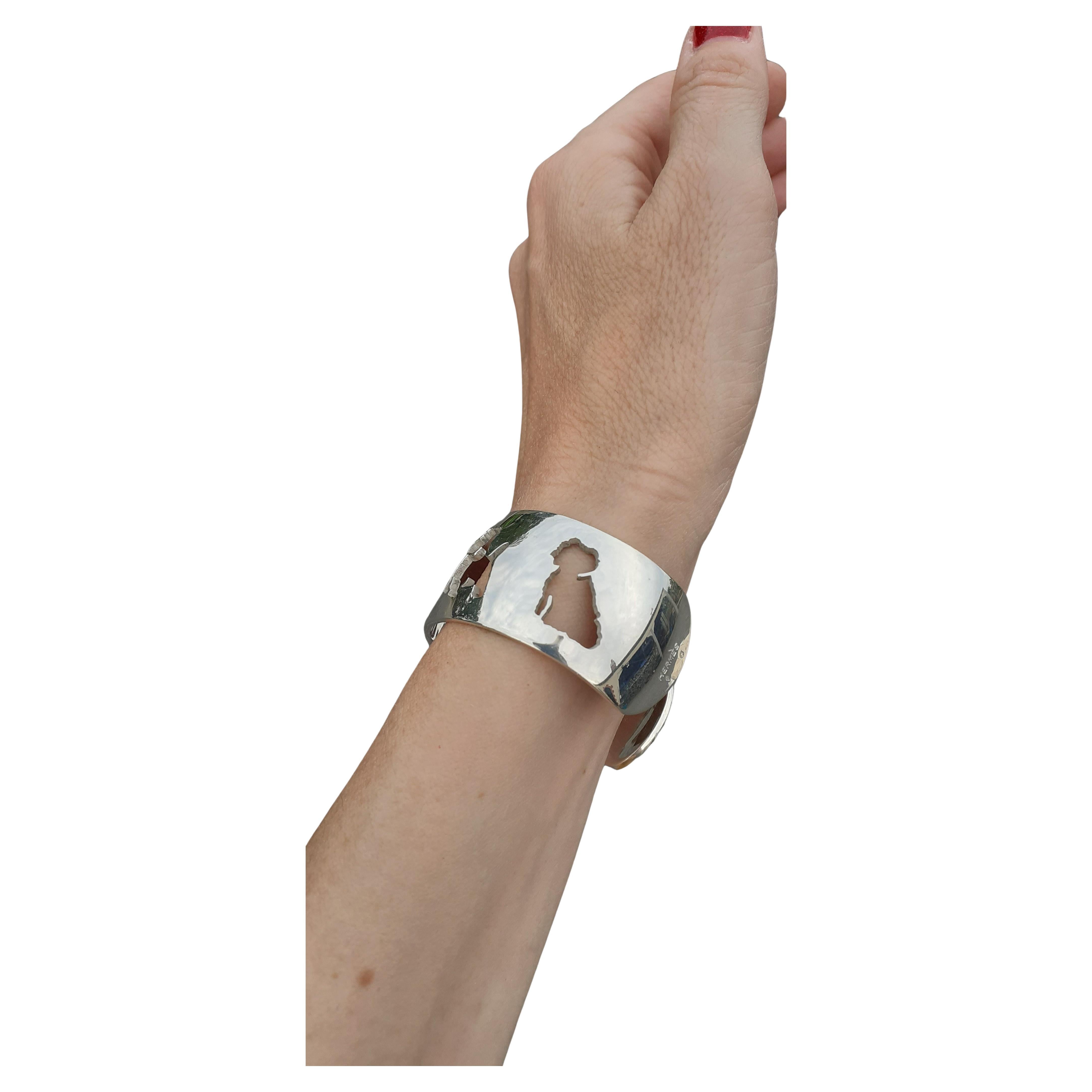 Eccezionale bracciale Hermès West Highland White Terrier Westie in argento in vendita 1