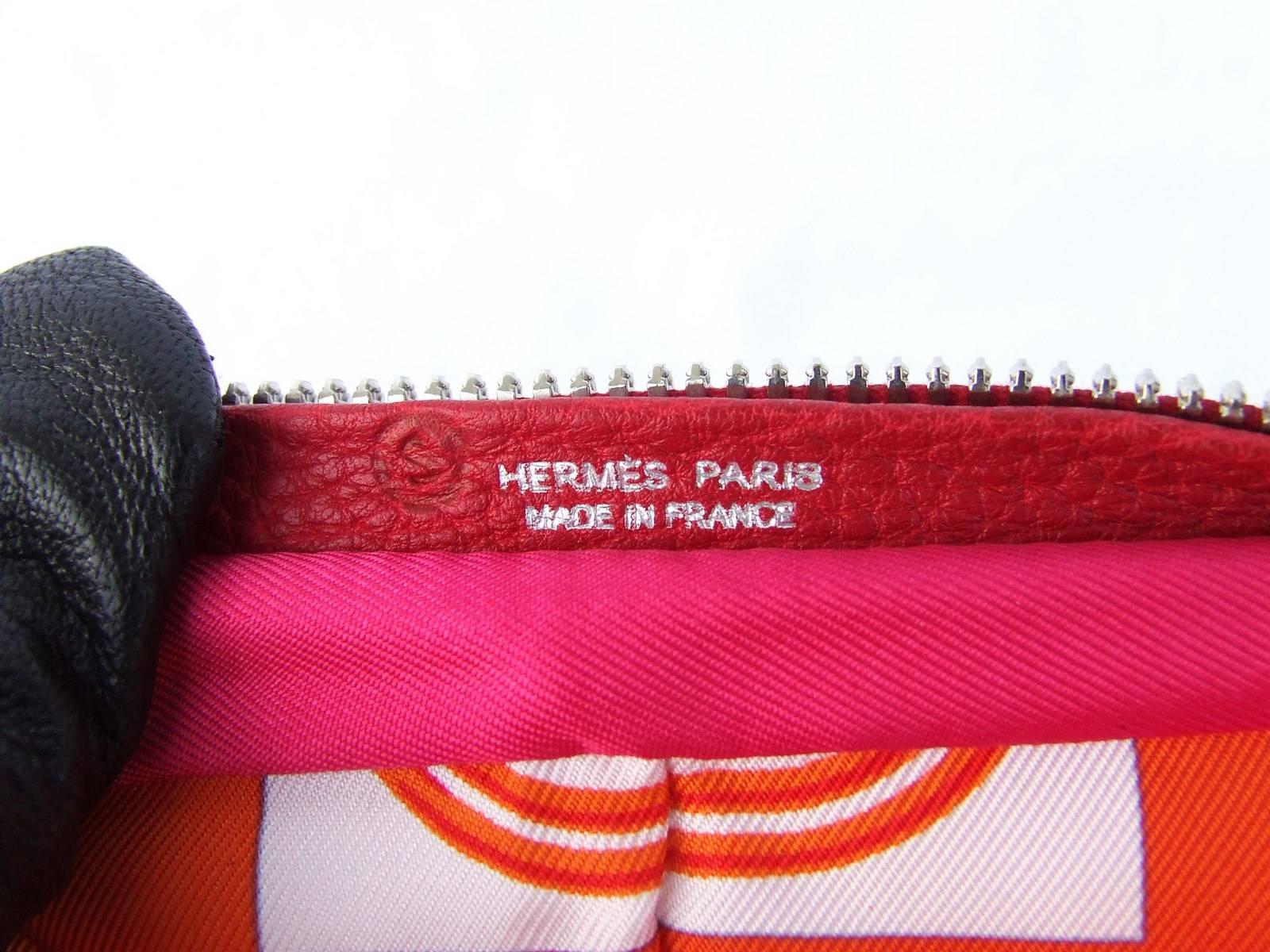 Hermès Mini Brides de Gala Silkypop Tote Shopper Bag Pink Orange Silk 4