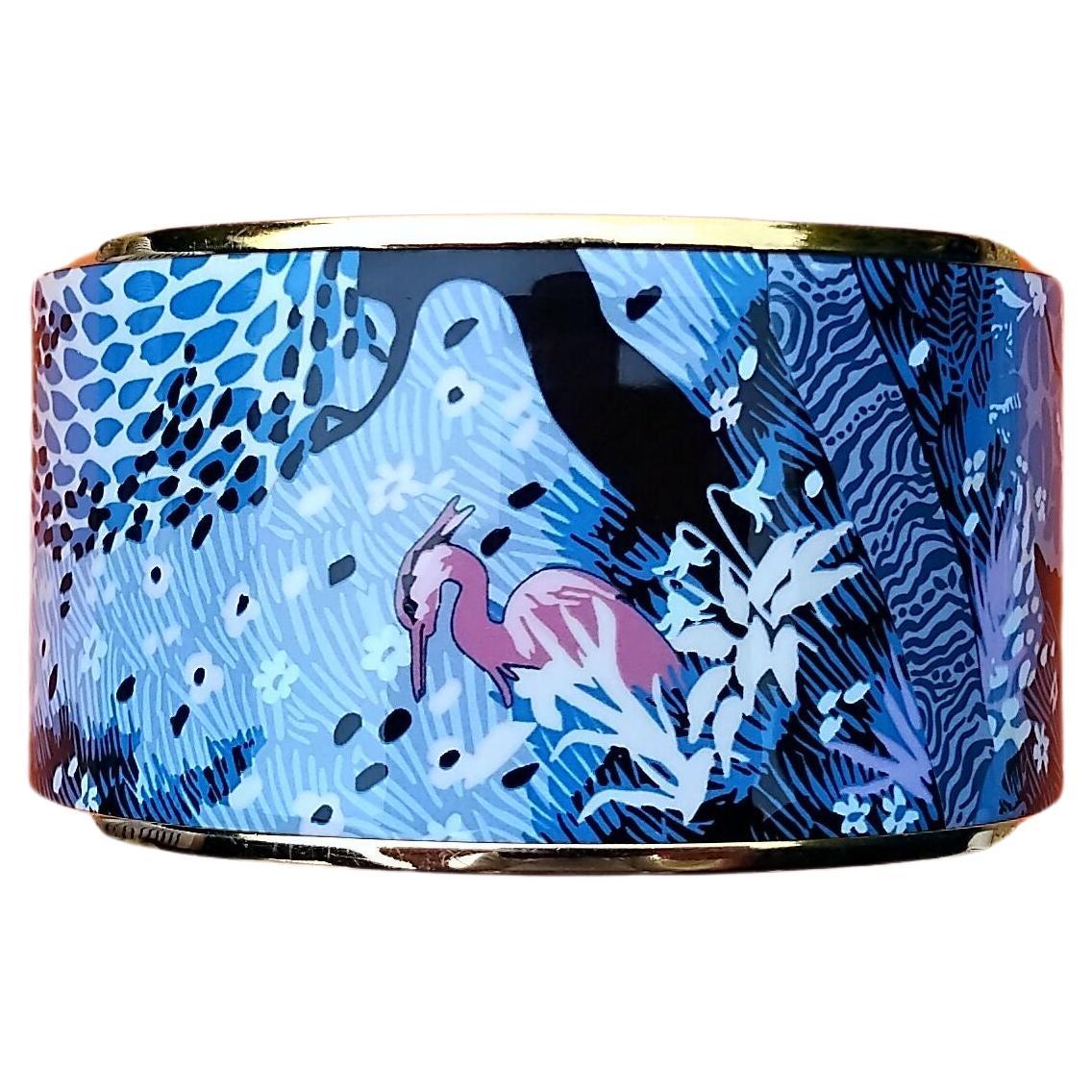 Hermès Dans Un Jardin Anglais Enamel Bracelet Alice Shirley Extra Large S. 65 3