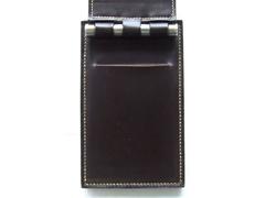 Rare HERMES DUPRE LAFON Vintage Notepad Cover Wood Leather
