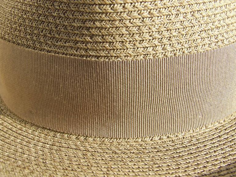 Hermes Sun Hat Panama Beige Size 57 at 1stDibs | hermes  display picture 1