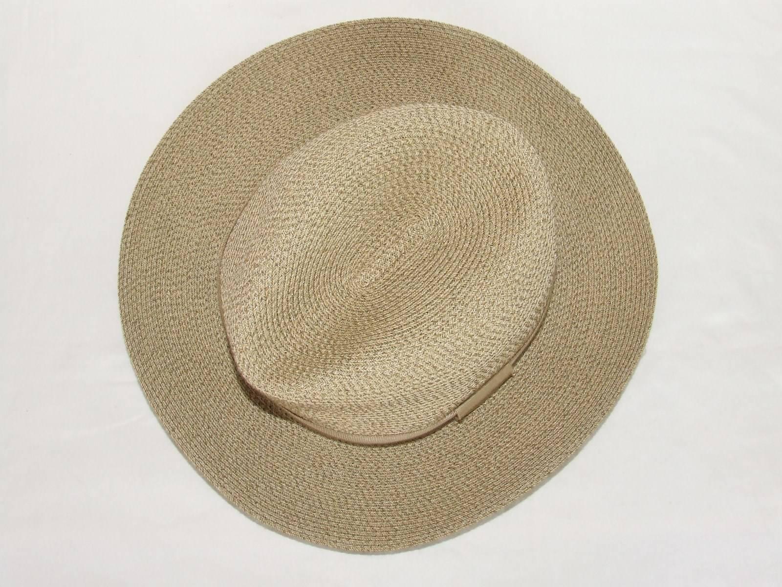 Hermes Sun Hat Panama Beige Size 57  4