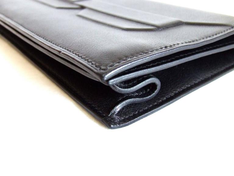 Rare Hermes Kelly Shadow Evercalf Long Pochette Clutch Handbag Wallet at  1stDibs