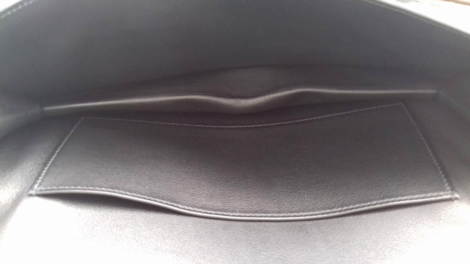 Rare Hermes Kelly Shadow Evercalf Long Pochette Clutch Handbag Wallet 1