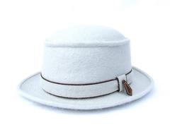 MOTSCH Paris For HERMES Felt Hat Light Grey Size 56