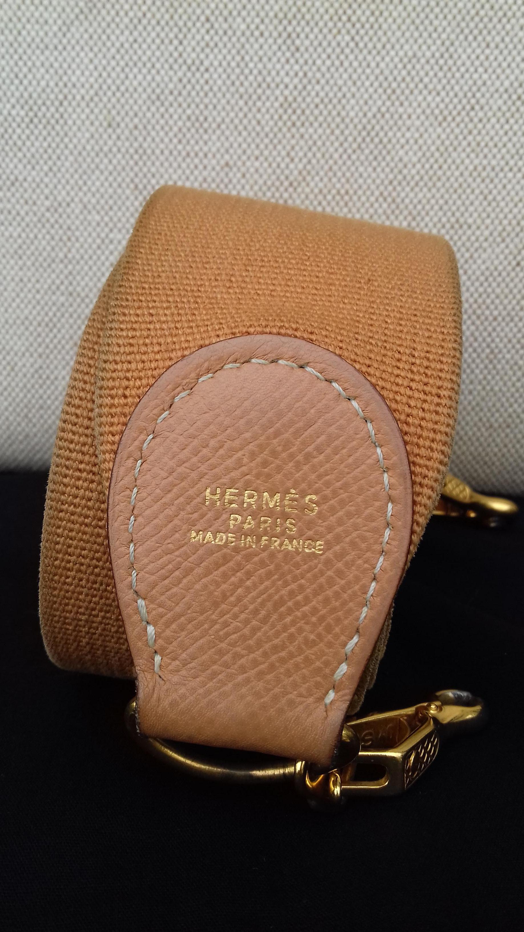 Hermès Kelly Bag Sellier Bi Matiere Toile Canvas Beige Leather Ghw 28 cm Strap 13