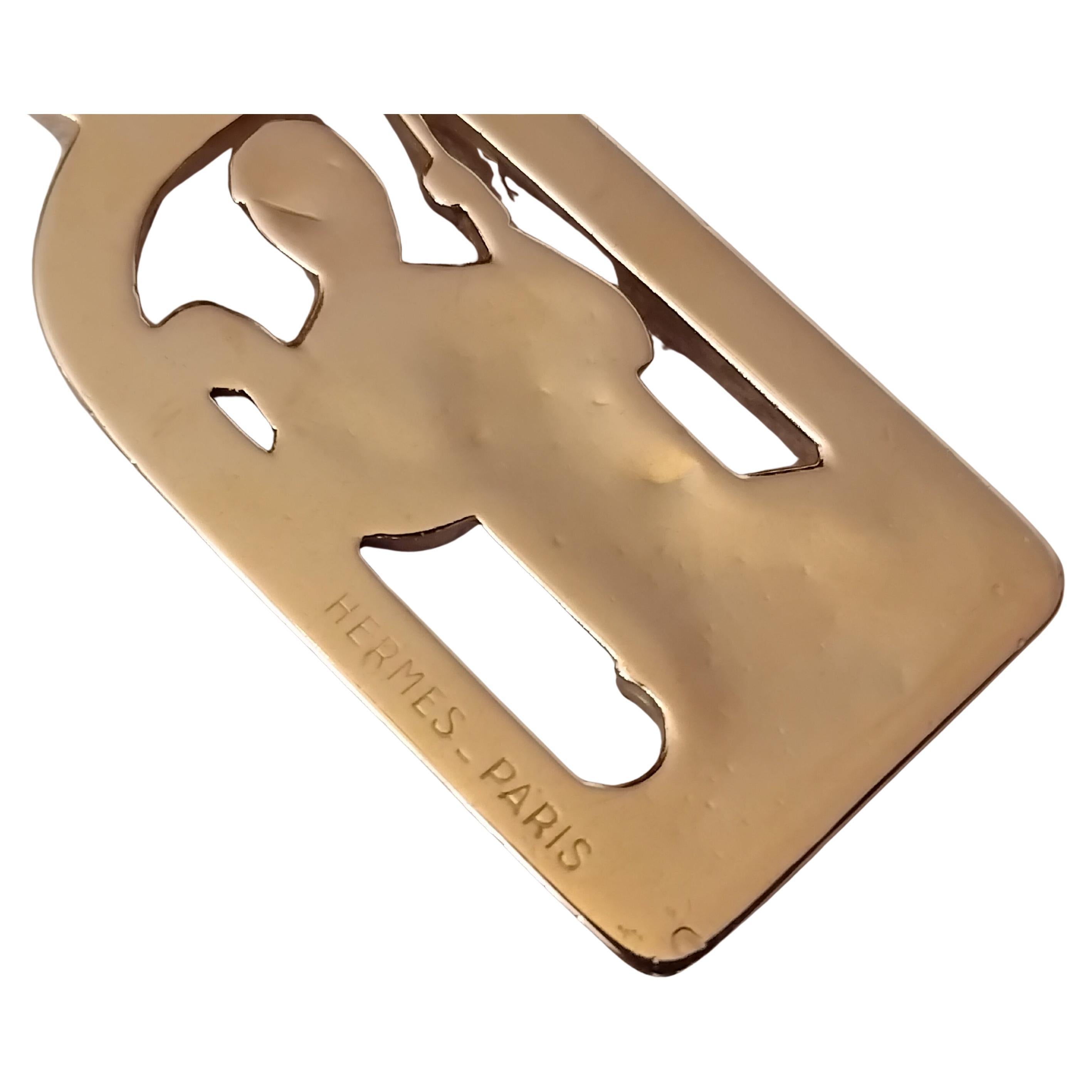 Hermès Saint Christopher Yellow Gold Key Holder Charm (breloque porte-clés en or jaune) en vente 3