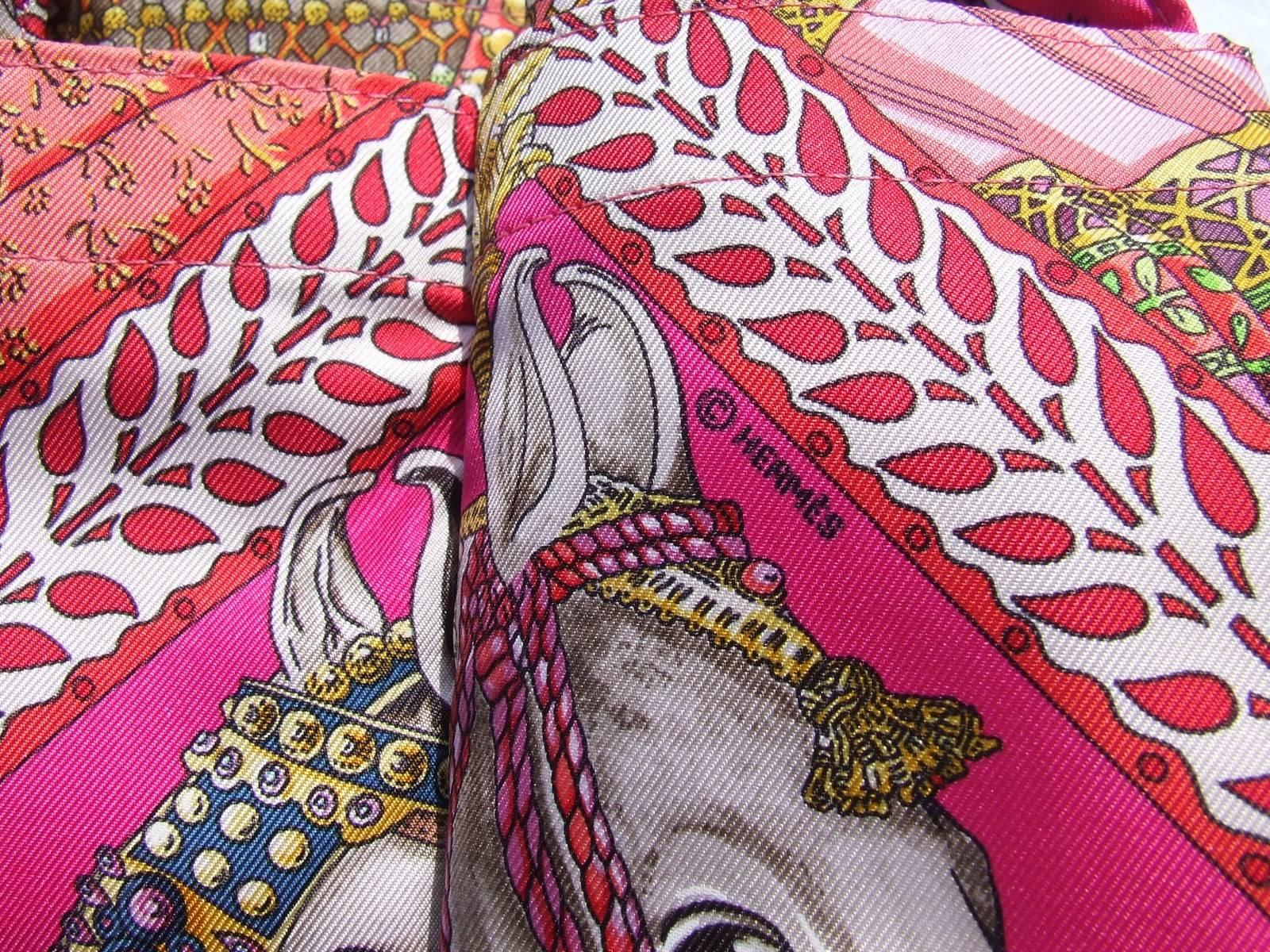 Hermes Silky Pop Shopper Handbag Danse du Cheval Marwari Pink  3