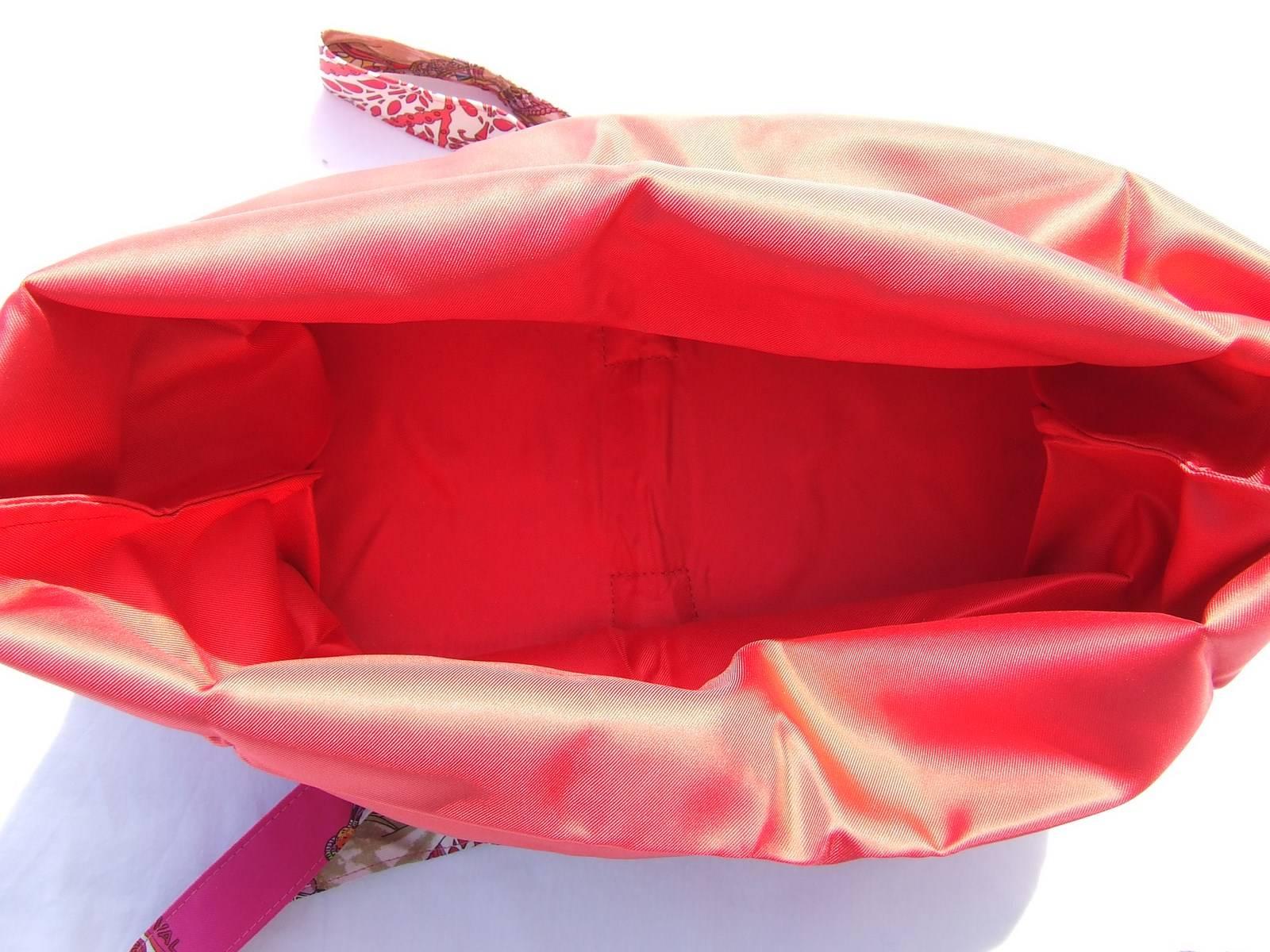 Hermes Silky Pop Shopper Handbag Danse du Cheval Marwari Pink  6