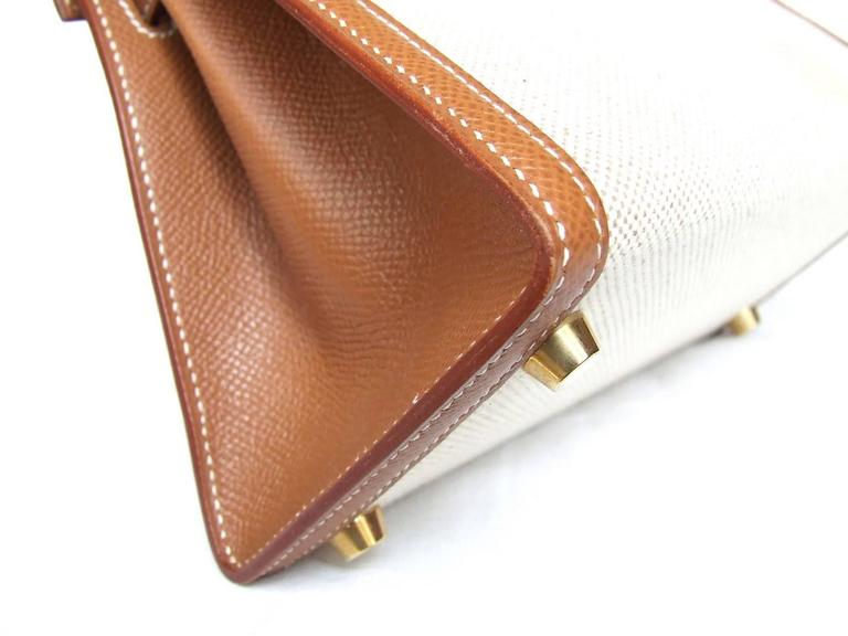 HERMES Mini KELLY 20 Gulliver leather Gold 〇U Engraving Shoulder bag 5 –  BRANDSHOP-RESHINE