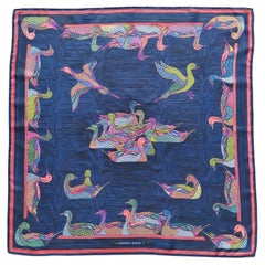 Hermès La Mare aux Canards Silk Scarf Duck Christiane Vauzelles 90 cm