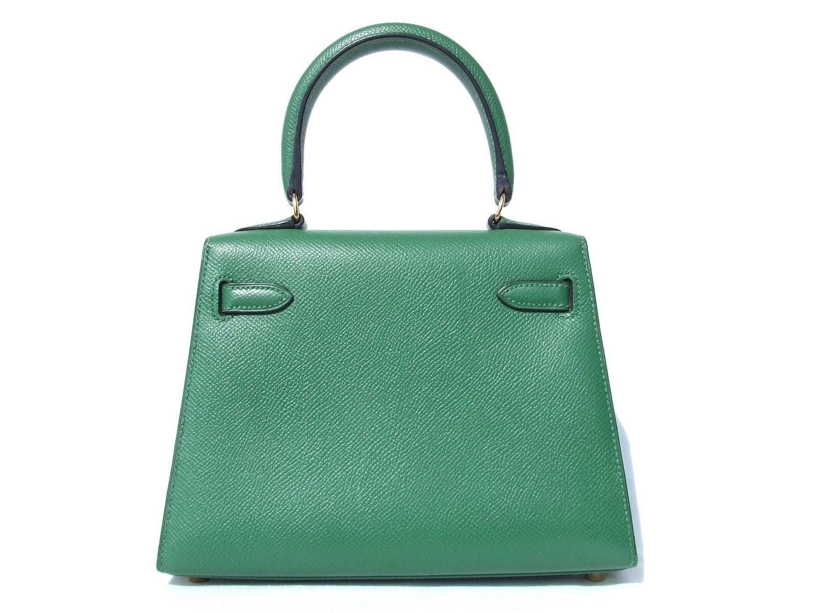 hermes mini kelly green