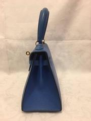 Super Cute Hermes Mini Kelly Sellier Bag Blue Courchevel Leather GHD 20 cm