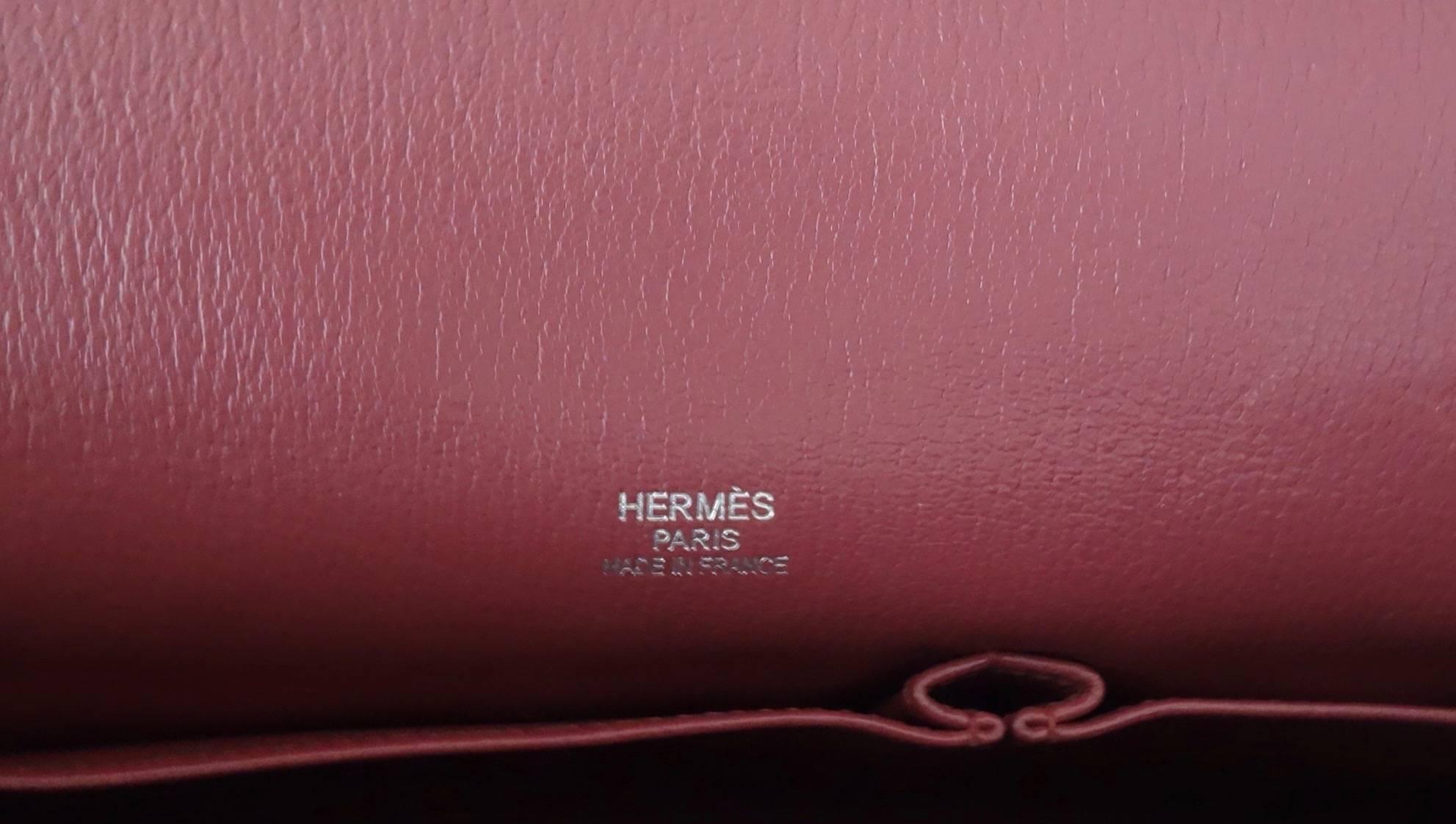 Hermes Jypsiere 2 ways Bag Tosca Pink Clemence Leather PHW 34 cm 3