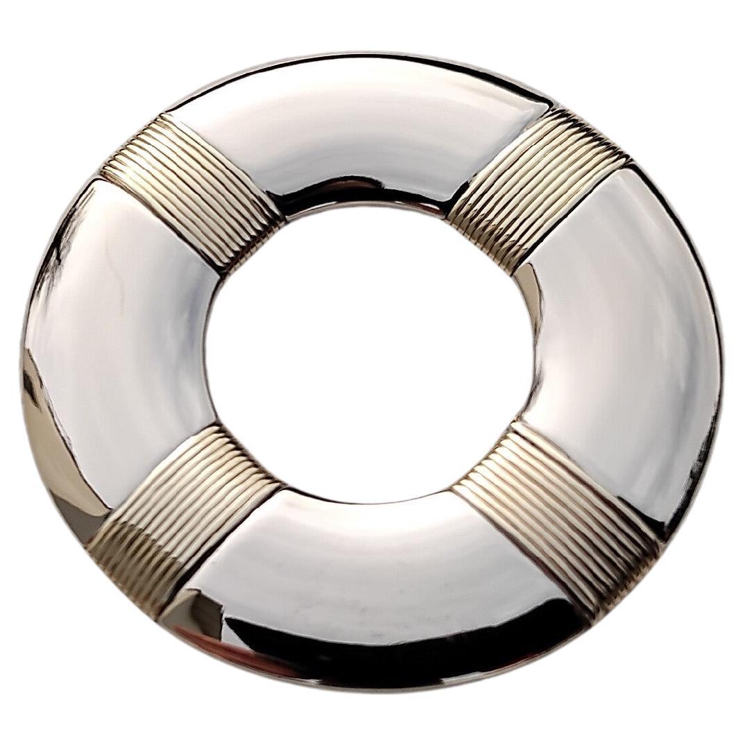 Exceptional Hermès 2 Tones Gold Pendant Buoy Shaped For Sale