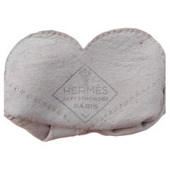 Exceptional Hermès Hearts Gloves White Leather Size 7.5 Valentine's Day