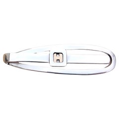 Hermès Oro y Plata Pinza para billetes Clip Gaetan de Percin Raro