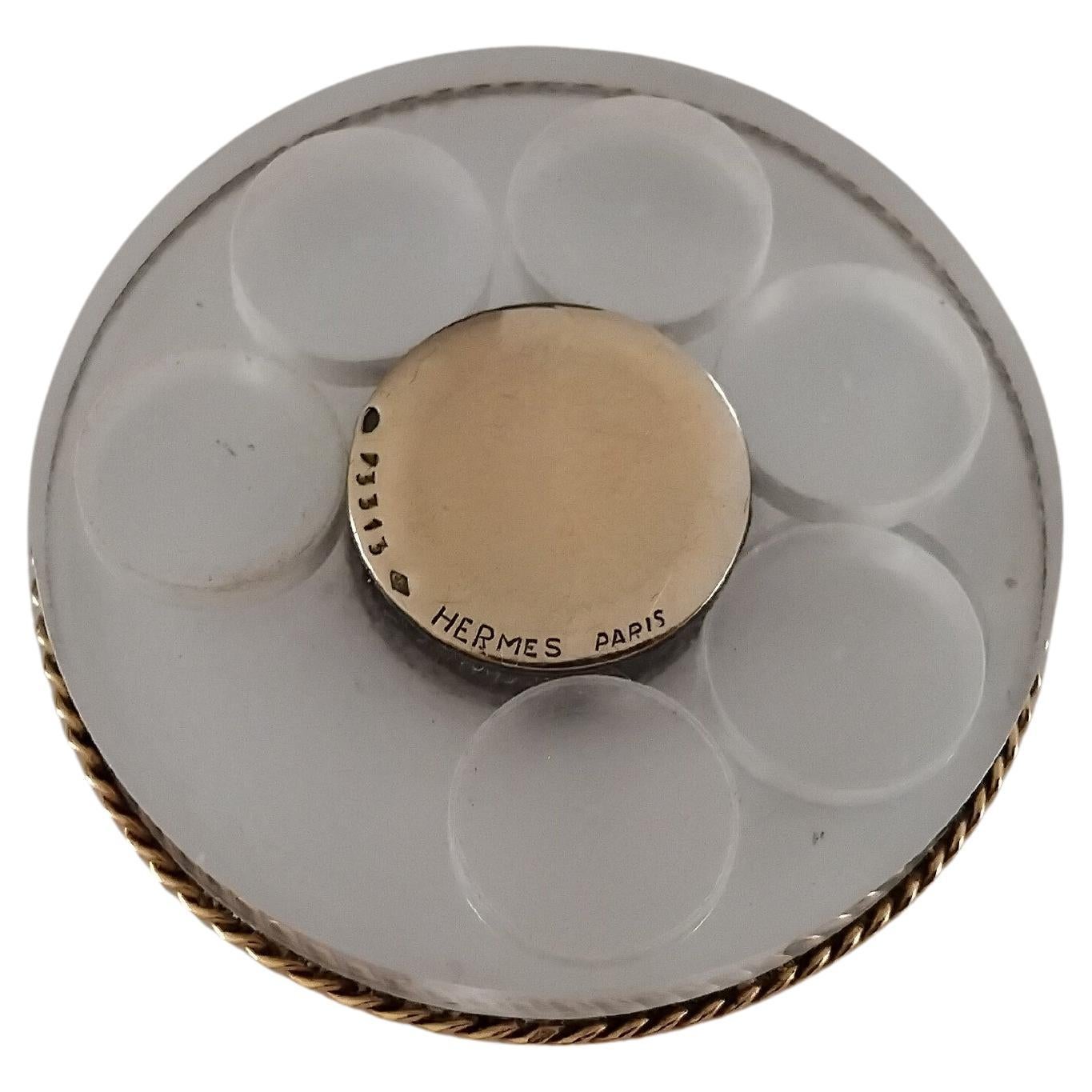 Exceptional Hermès Gold Pill Box Rare