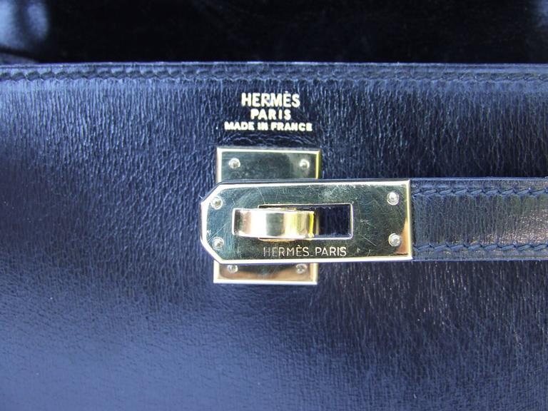 Vintage Hermès Mini Kelly Sellier Bag Black Box Leather Ghw 20 cm at  1stDibs  hermes box mini kelly sellier 20 black, hermes mini kelly box  leather, hermes kelly box leather