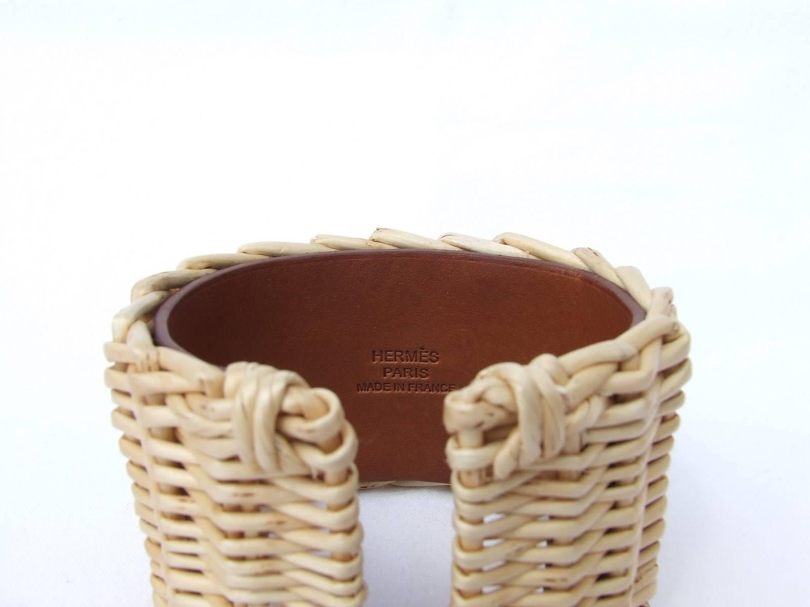 Hermes Medor Picnic Cuff Osier CDC Manchette Fauve PHW Size S Limited 2