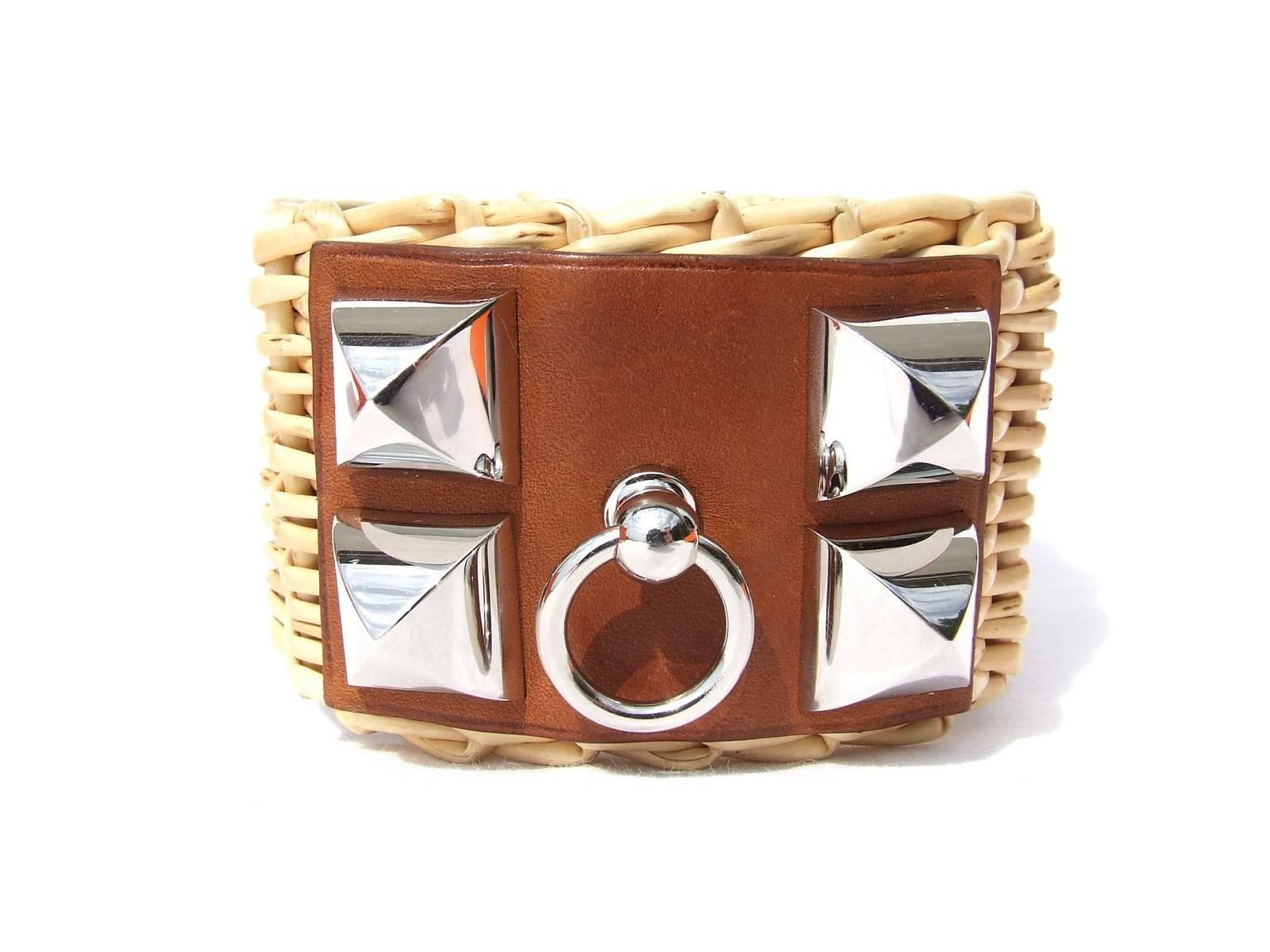 Hermes Medor Picnic Cuff Osier CDC Manchette Fauve PHW Size S Limited 4