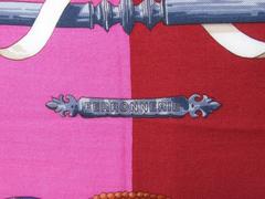 Stunning Hermes Long Scarf Shawl Ferronnerie Cathy Latham Cashmere Silk