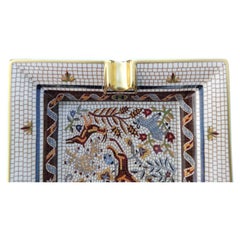 Hermès Porcelain Gold Cigar Ashtray Change Tray Pavement