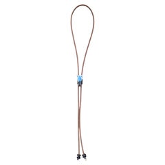 Hermès Destier Bolo Tie Necklace Horse Texas