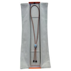 Hermès Destier Bolo Tie Necklace Horse Texas