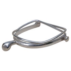 Hermès Silver Money Clip Gaetan de Percin Spur Shaped Horse Texas