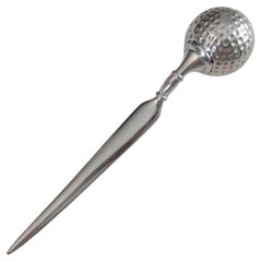 Exceptionnel Hermès Golf Ball and Ball Ball Ouvre-lettres Coupe-papier Ravinet d'Enfert