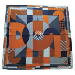 Hermès DJ Disc Jockey Sciarpa-scialle Disco in vinile Cashmere e seta 100 cm