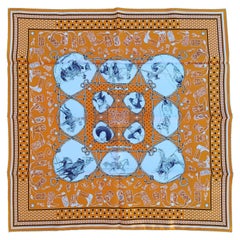 Hermès Rodeo Des Cowgirls Bandana Silk Scarf 55 cm Kermit Oliver Horse TEXAS