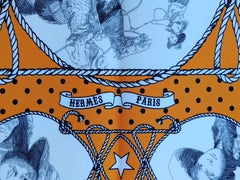 Hermès Rodeo Des Cowgirls Bandana Silk Scarf 55 cm Kermit Oliver Horse TEXAS