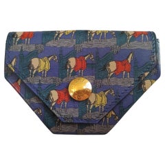 Hermès Le 24 Leather Change Purse Ecuries Horses Print Hugo Grygkar