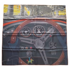 Hermès Formule Chic Silk Scarf Formula 1 Car Race Dimitry Rybaltchenko 90